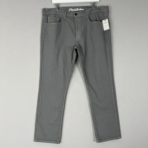 Flag & Anthem Other - Flag & Anthem Mens Pants 38x30 Gray Oakland Slim Chino Trouser Comfy Stretch